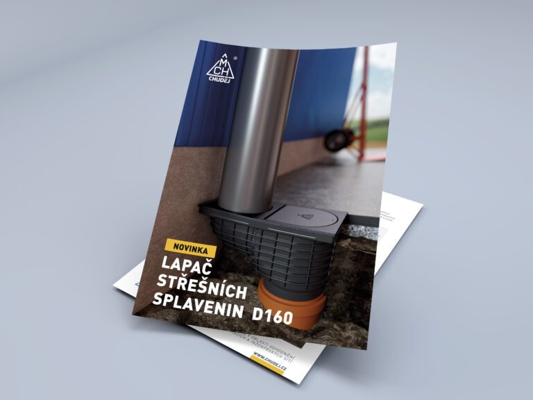 Leták lapač střešních splavenin D 160