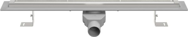 Podlahový lineární žlab Slim line 800mm, otočný boční sifon D50, mřížka Slim Premium