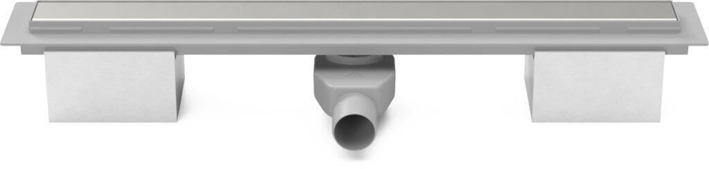 Lineární plastový žlab 950 mm, klasik lesk s bočním odtokem D 50 a otočným sifonem