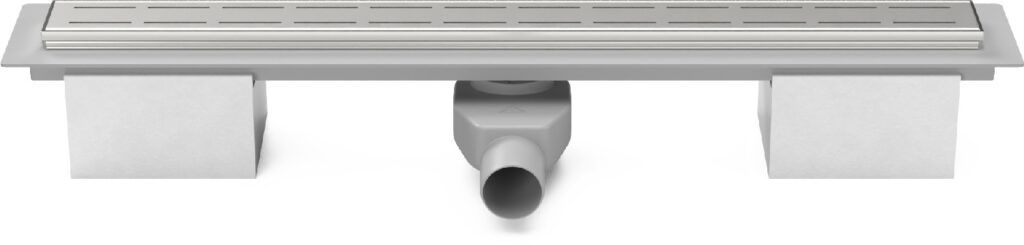 Lineární plastový žlab 950 mm, line mat s bočním odtokem D 50 a otočným sifonem