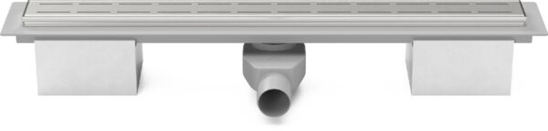 Lineární plastový žlab 950 mm, line lesk s bočním odtokem D 50 a otočným sifonem