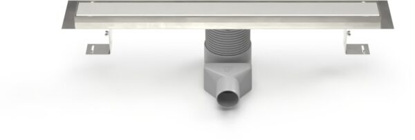Lineární nerezový žlab 650 mm,boční D50,klasik mat