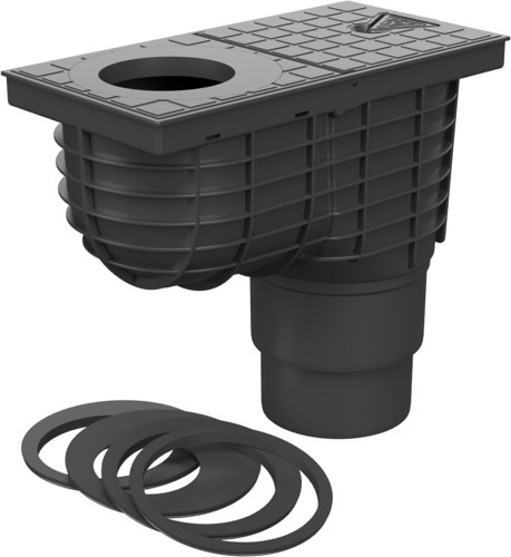 Lapač střešních splavenin spodní D110/D125