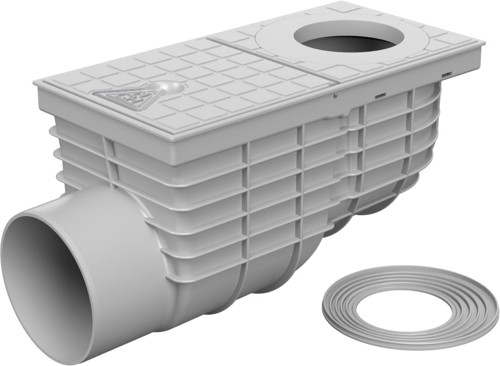 Lapač střešních splavenin boční D110, Standard šedá