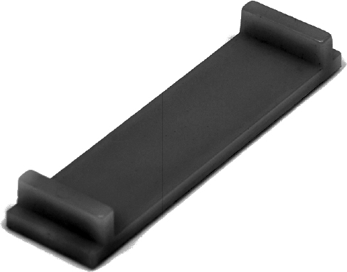 ND-podstavec mřížky černý klasik/floor plastový žlab