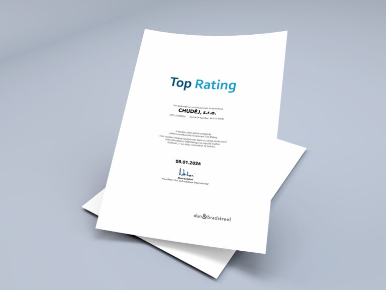 Certifikát Top Rating