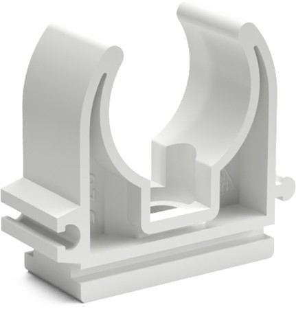 Příchytka D 20 bílá (50 ks)