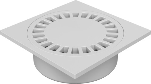 Podlahová vpusť spodní D110, 300x300 mm, 1500 kg