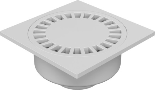 Podlahová vpusť spodní D75/110, 250x250 mm