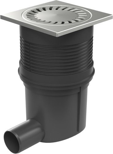 Kanalizační vpusť boční D50, NEPTUN, nerez mřížka