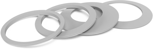 ND-Vložky do víka svodu - sada 4ks, 75-125mm/šedá