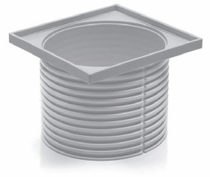 ND-Nástavec pro mřížku 125x125 černý