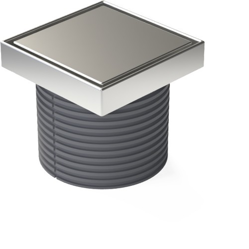 ND-Nástavec nerez 125x125 mm pro steel komplet