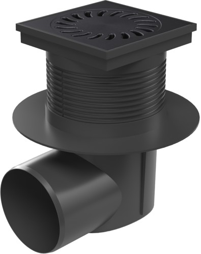 Kanalizační vpusť boční D110, NEPTUN, límec, litinová mřížka