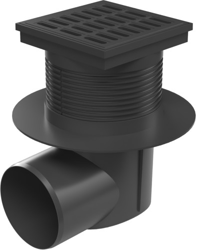 Kanalizační vpusť boční D110, NEPTUN, límec, plastová mřížka