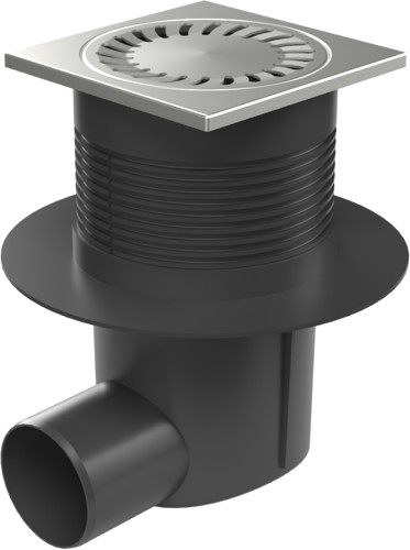 Kanalizační vpusť boční D75, NEPTUN, límec, nerez mřížka