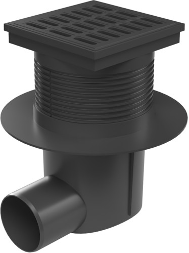 Kanalizační vpusť boční D75, NEPTUN, límec, plastová mřížka