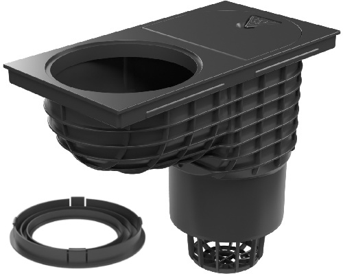 Lapač střešních splavenin spodní D160