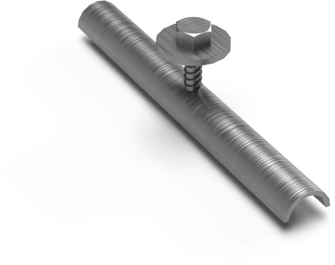 ND - Sada šroubů k pozinkované mřížce venkovního žlabu (2 ks)