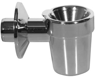 Odkap.nádržka s dvoj. protizápach. uzávěrem a rozetou,chrom