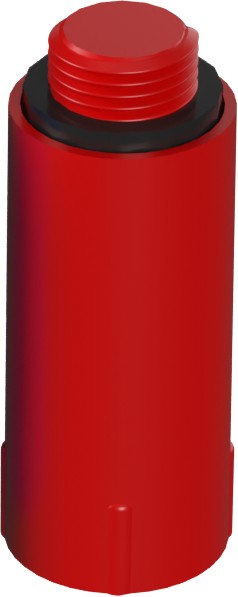 Tlaková zátka 1/2" červená (10 ks)