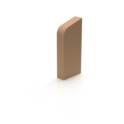 FOR-TOP - Pravá koncovka krycí lišty Buk