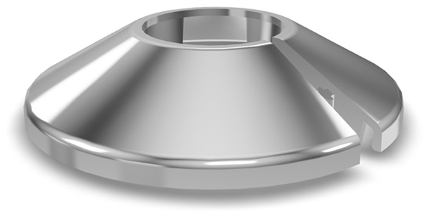 Krytka MCH jednoduchá chrom D22 (20 ks)