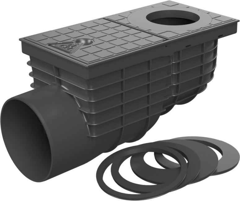 Lapač střešních splavenin boční D125