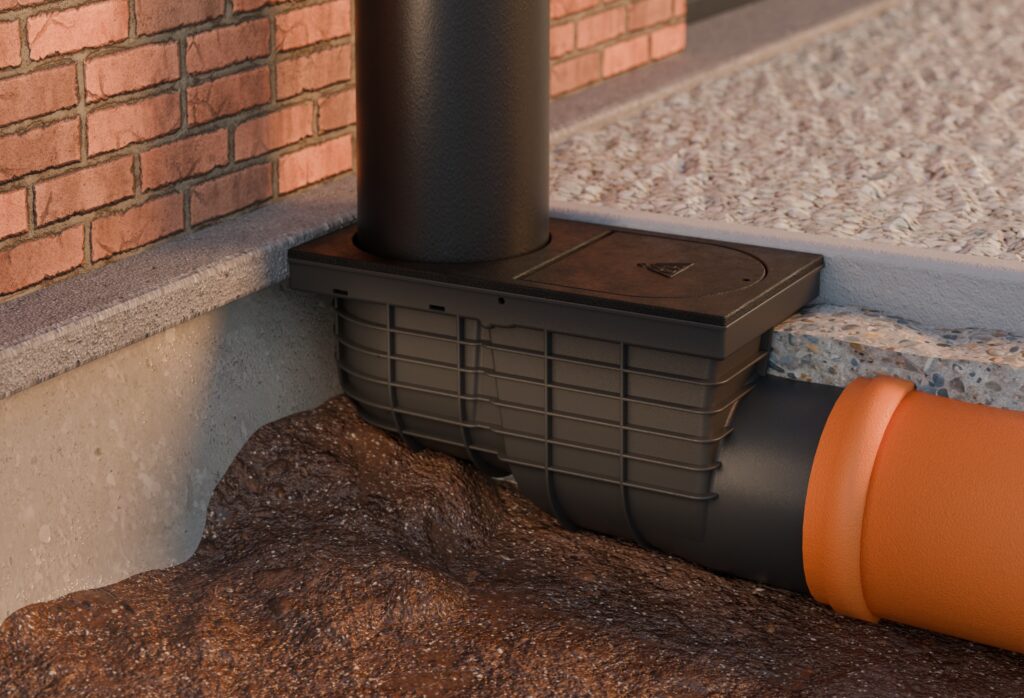 Lapač střešních splavenin s bočním odtokem D125