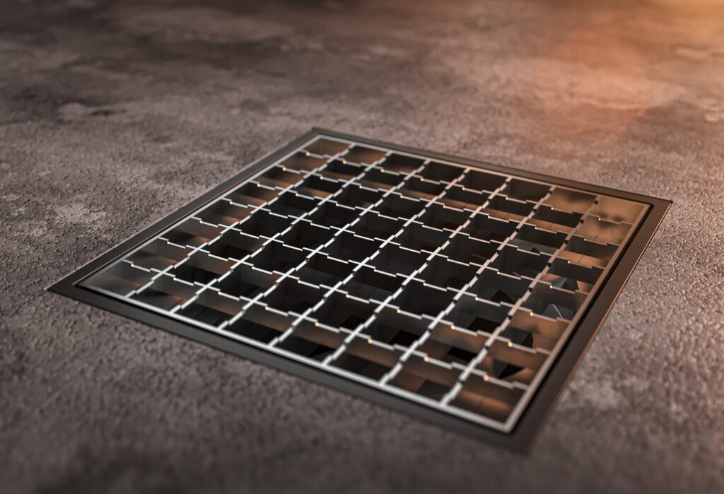 Nerezová mřížka 250 x 250 pro kanalizační vpusti